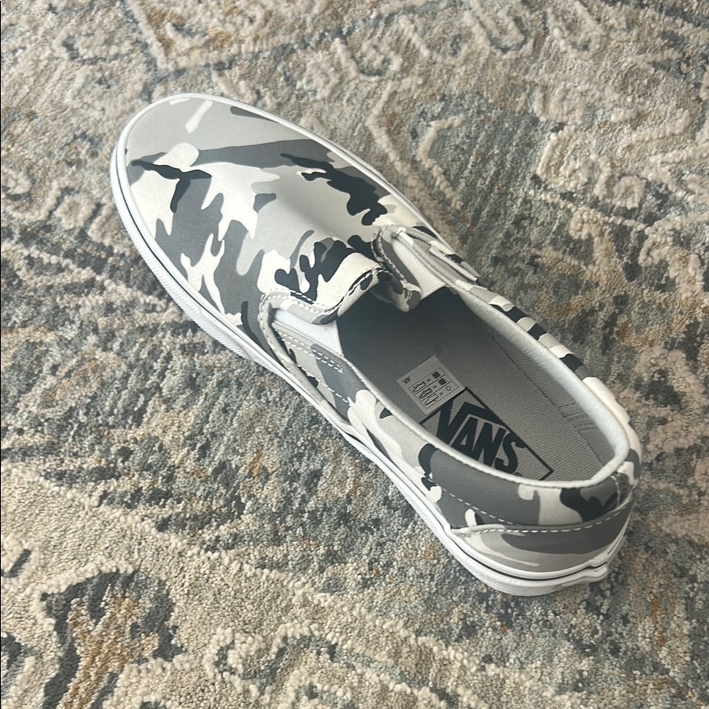 Vans Camo Slip-On Shoes - Gray